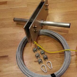 200' Zip Line Kit, Trolley, Cable Ride for Backyard Excitement, 200ft Zipline, Heavy Duty 350 lbs Capacity, fun for All Ages! Made in USA! Special! Free Tensioning Kit and Tire Bumper